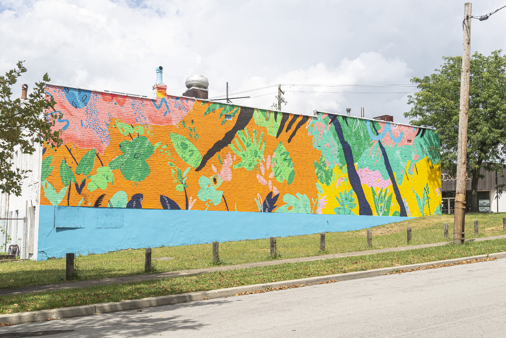 Colorful Mural on a clear sunny day