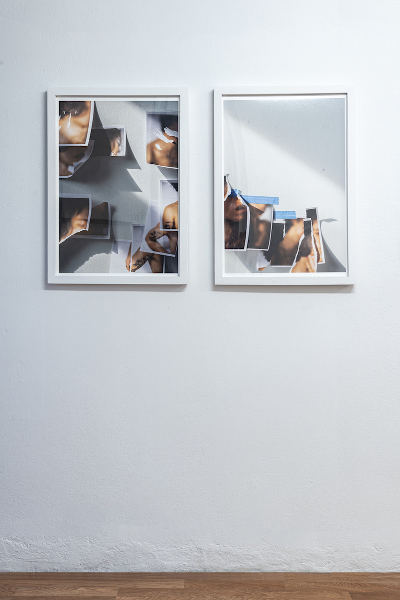 black and white photograph hands holding burning images